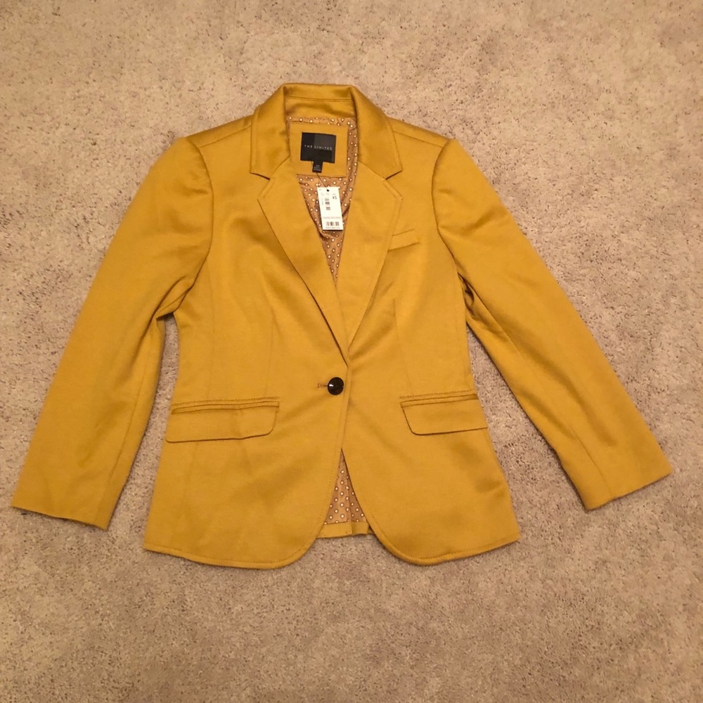 The Limited mustard yellow blazer xs